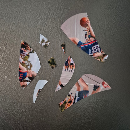 Custom Basketball Photo Puzzle Magnet