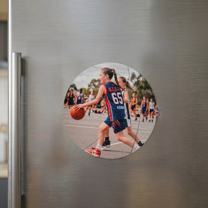 Custom Basketball Photo Puzzle Magnet