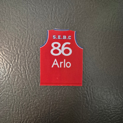 Personalized Basketball Jersey Magnet