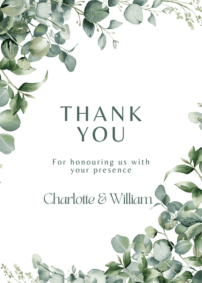 Personalised Digital Save-the-date, Wedding invitation, Thank-you cards