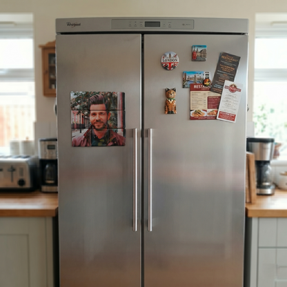 9 Piece Custom Puzzle Photo Button Magnets