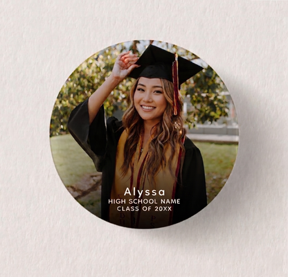 Graduation Photo Name Pin
