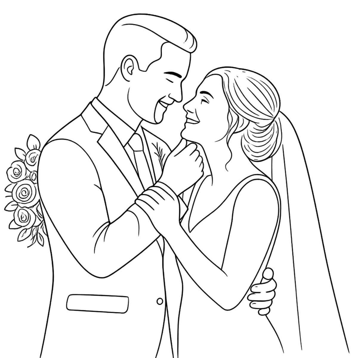 Custom Line Art Portrait from your photo