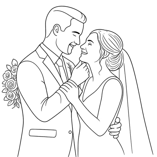 Custom Line Art Portrait from your photo