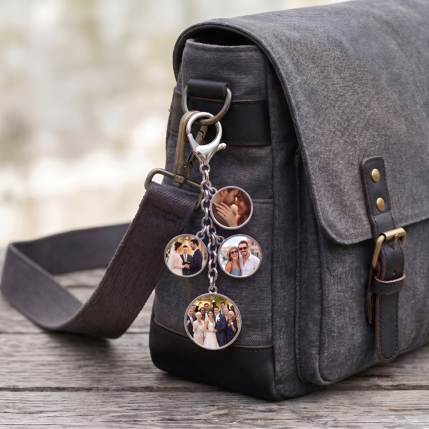 Family Photo Keychain