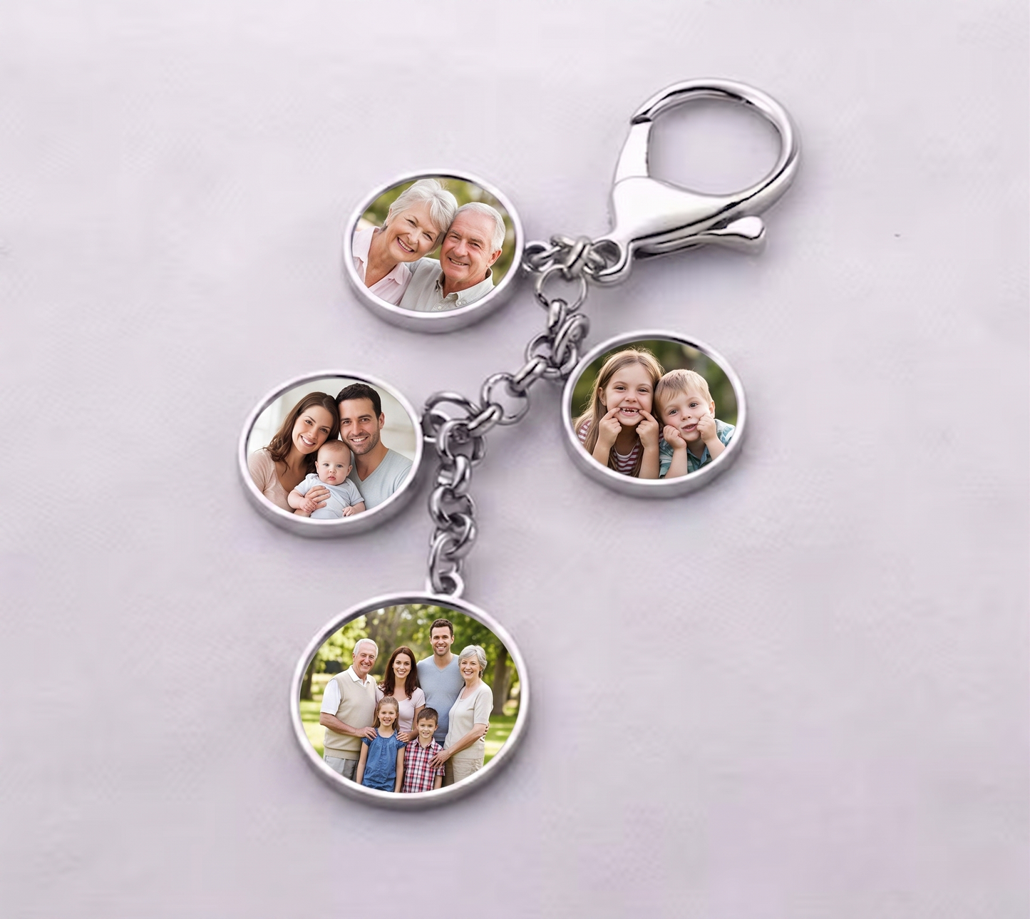 Family Photo Keychain
