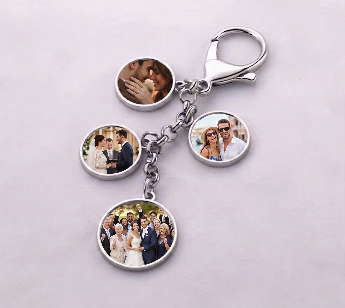 Family Photo Keychain