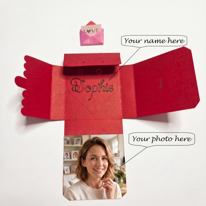 Personalised Photo Name Earring (Double-sided)