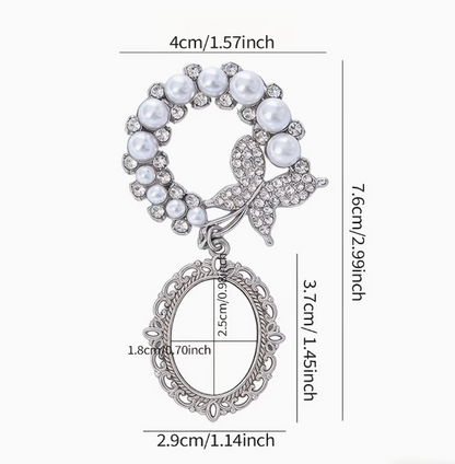 Personalised Photo Memorial Pin Charm