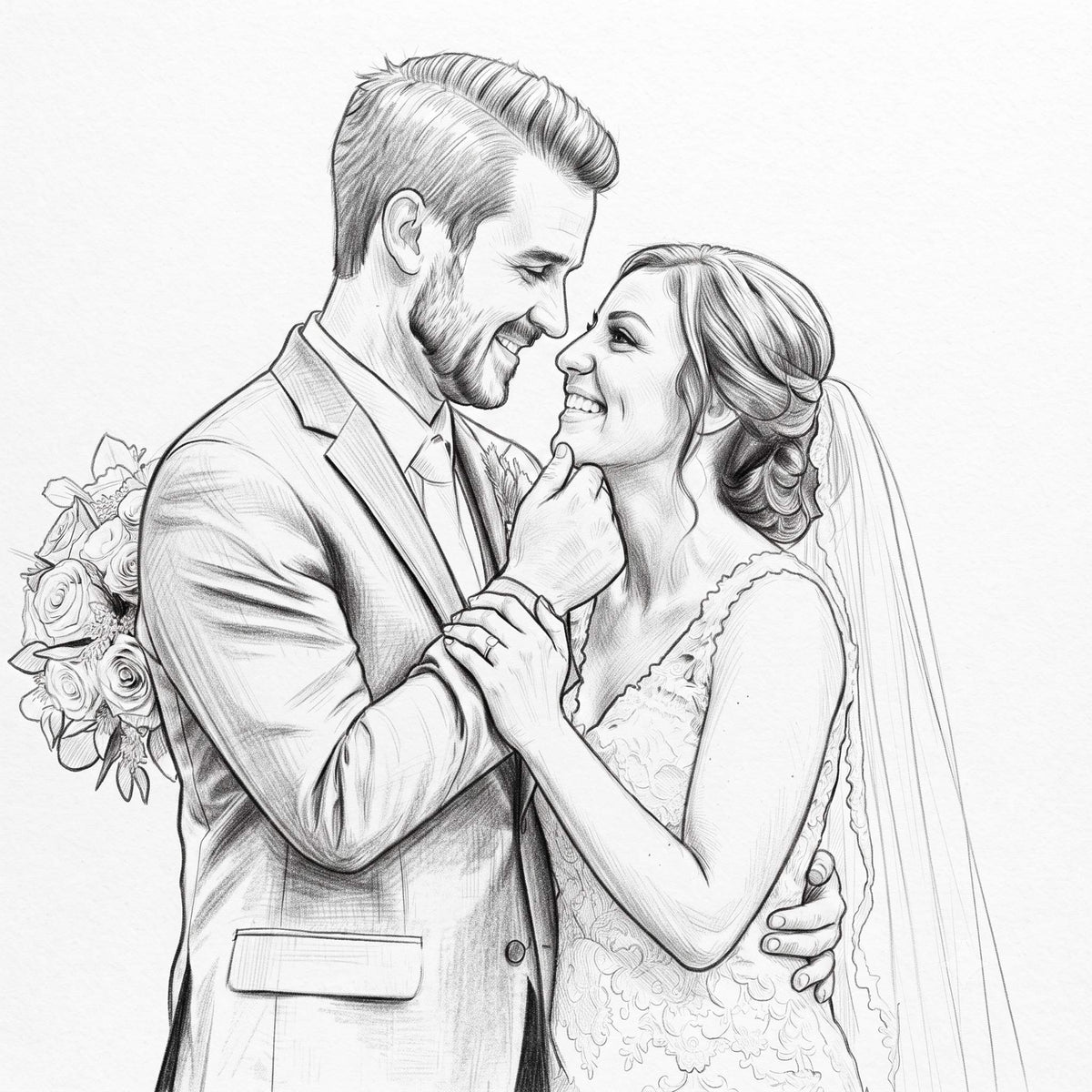 Personalised sketch portrait from your photo