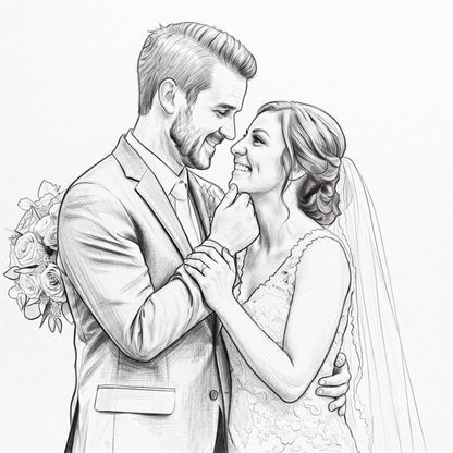 Personalised sketch portrait from your photo