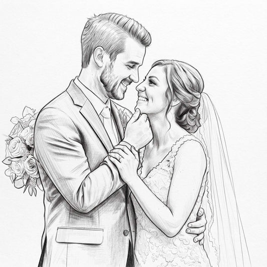 Personalised sketch portrait from your photo