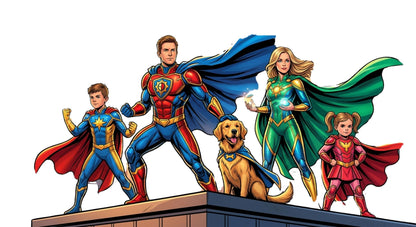 Custom superhero portrait from your photo