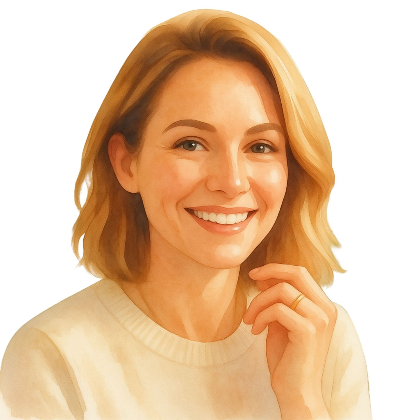Personalised watercolour portrait