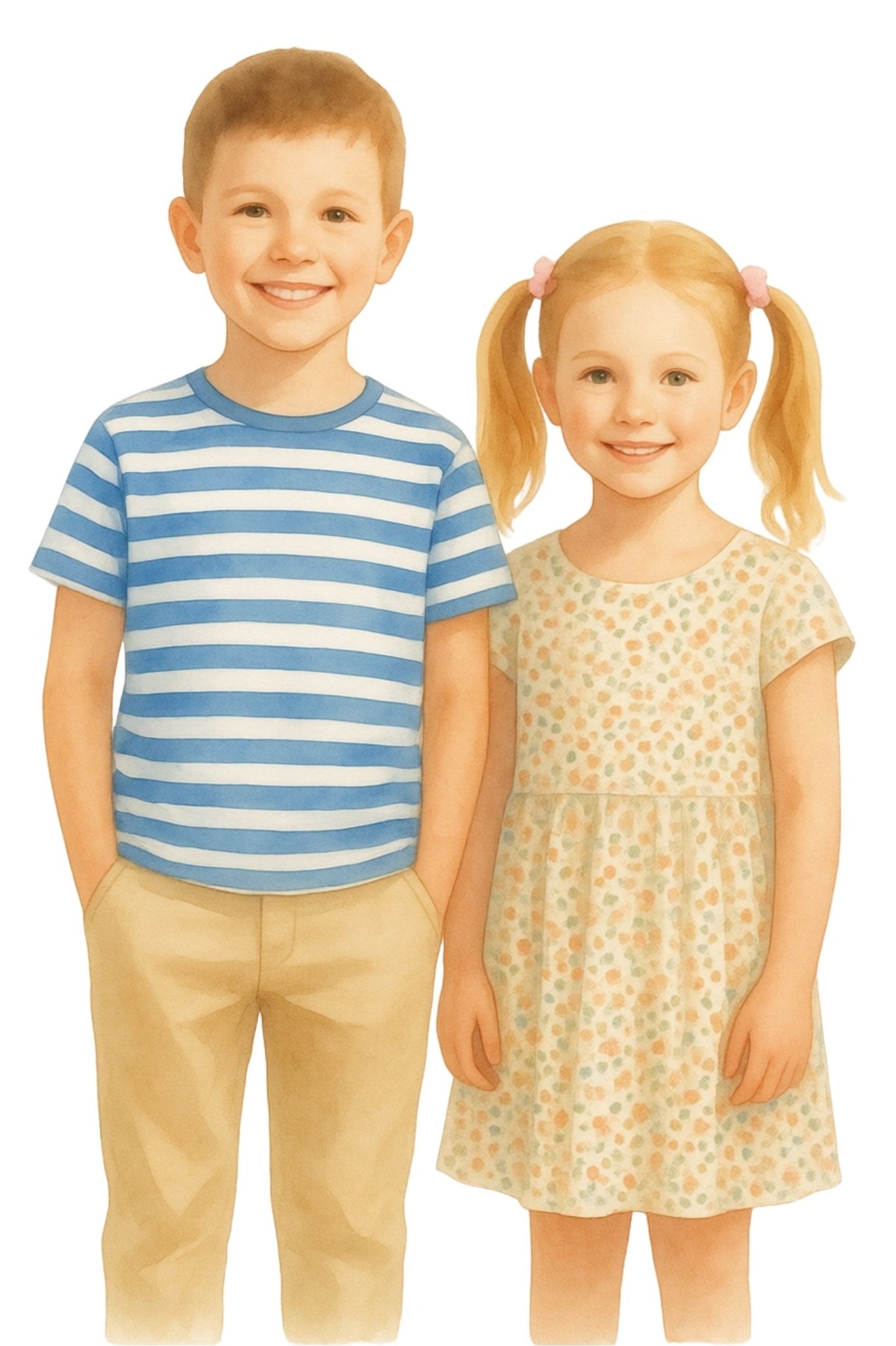 Personalised watercolour portrait
