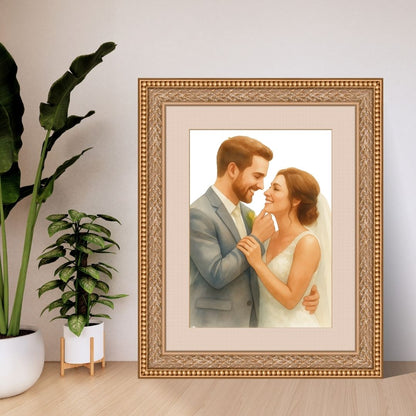 Personalised watercolour portrait