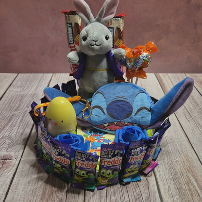 Surprised Egg Bunny Stitch Chocolate Gift Hamper
